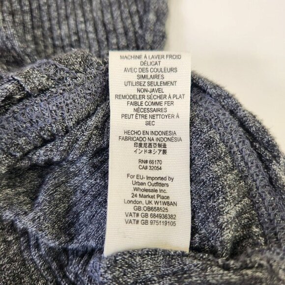 We The Free Londontown Thermal Tunic‎ Top XS Heather Grey Oversized Asym Hem - Picture 10 of 10